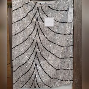 Sequin,embellish Sparkle Skirt,XL,cocktail Party,holiday,retro Glam
